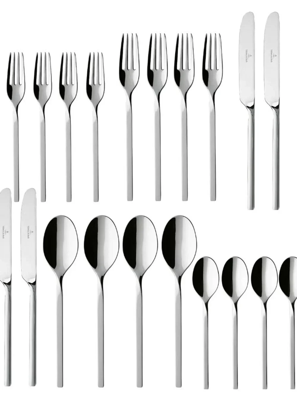 Villeroy & Boch New Wave 20-Piece Stainless Steel Flatware Set–Service for 4